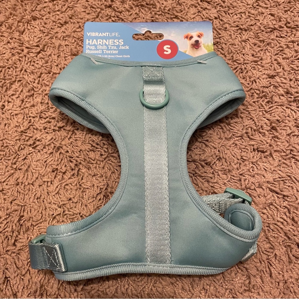 VibrantLife Small Soft Padded Dog Harness in Sage Green
